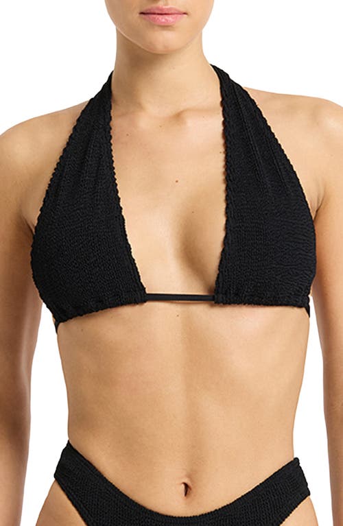 bond-eye Jean Triangle Bikini Top in Black Eco at Nordstrom