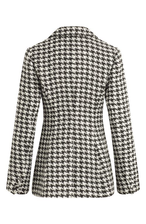 Shop Favorite Daughter The Favorite Houndstooth Blazer In Black/white Hounds