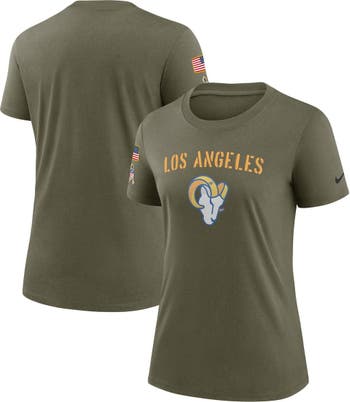 Men's Nike Olive Los Angeles Rams 2022 Salute To Service Long Sleeve T-Shirt