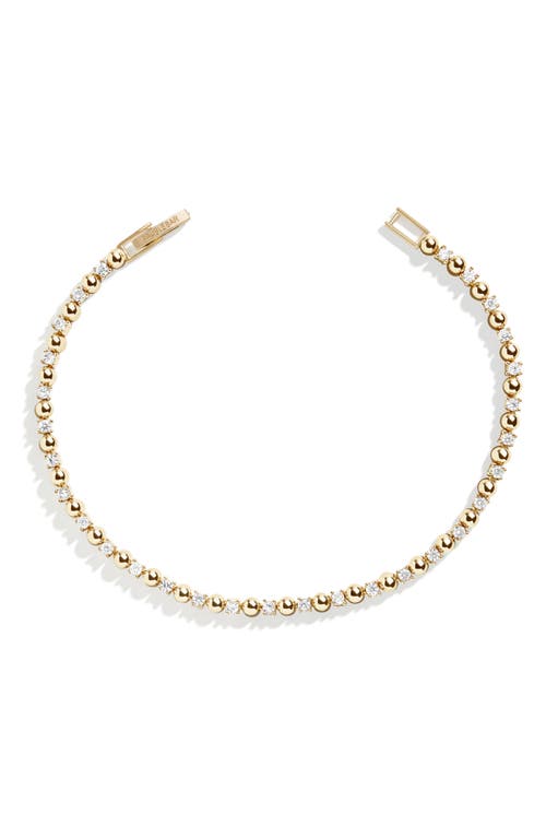 BaubleBar Cubic Zirconia Tennis Bracelet in Gold at Nordstrom