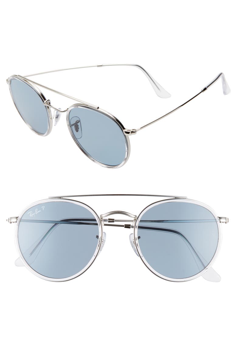 Ray-Ban 51mm Polarized Round Sunglasses | Nordstrom
