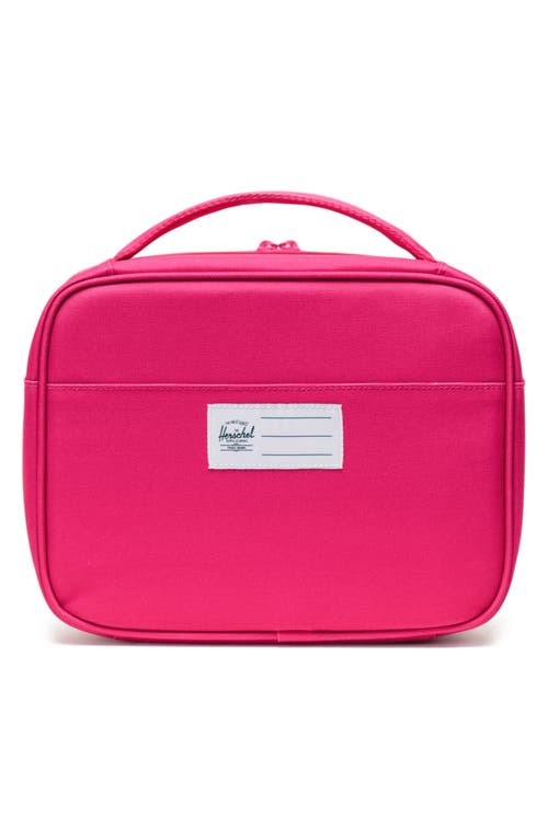 Shop Herschel Supply Co . Kids' Pop Quiz Recycled Polyester Lunch Box In Fuschia Purple