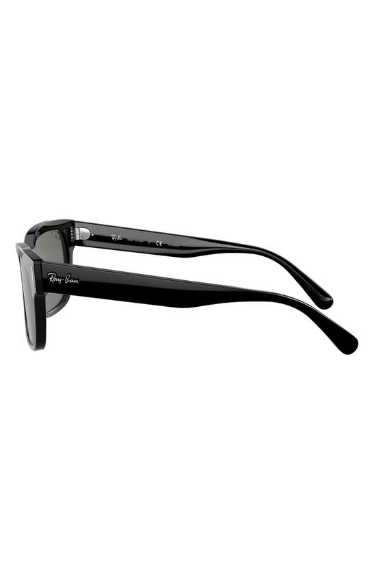 Ray Ban 55mm Wayfarer Sunglasses In Shiny Black