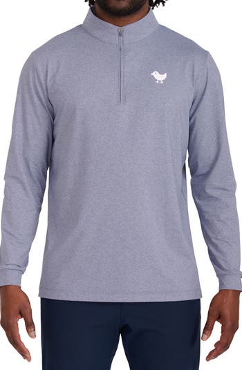 White Tour Performance Men's Golf Quarter Zip Pullover