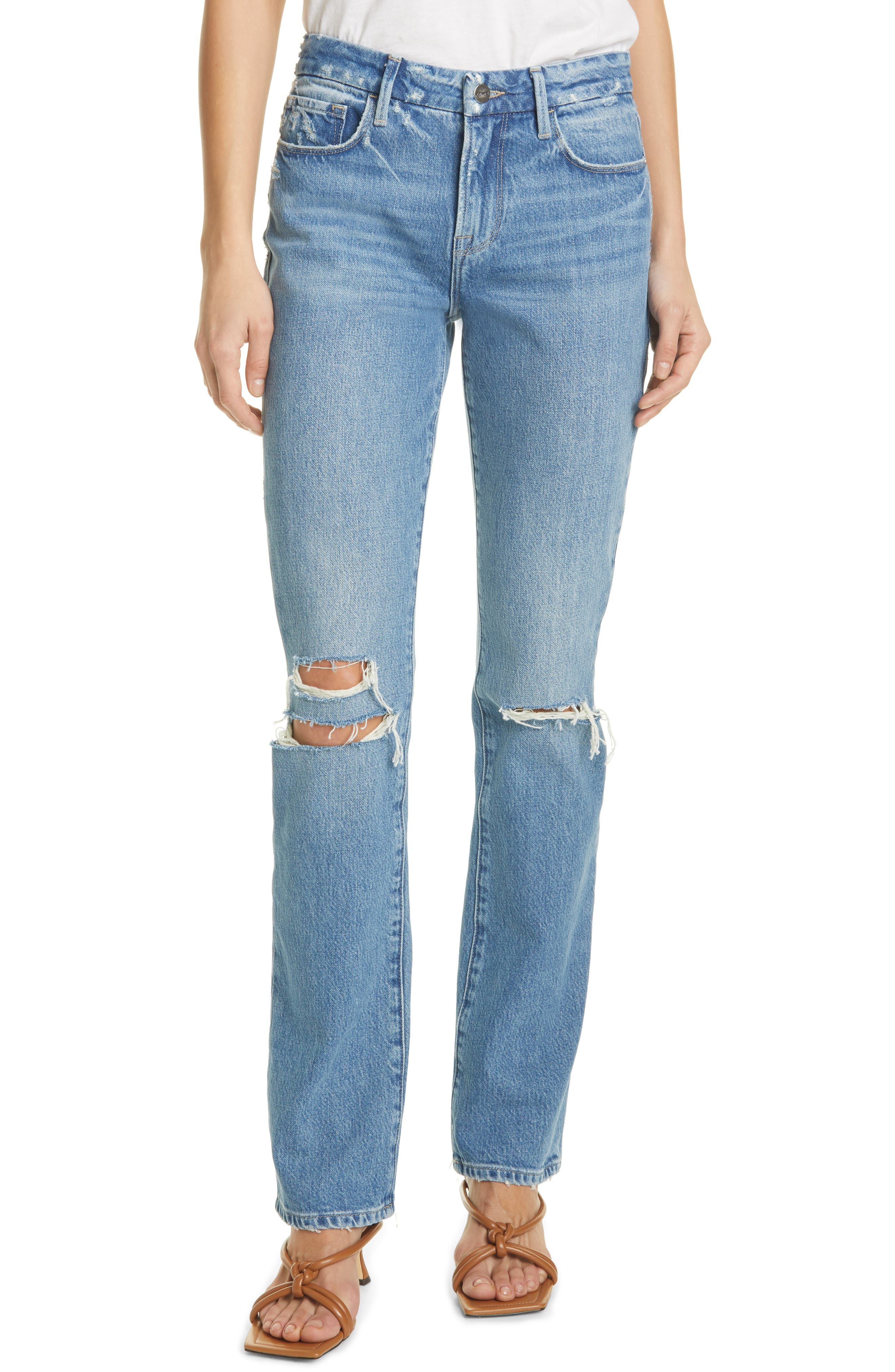 ripped jeans wide leg