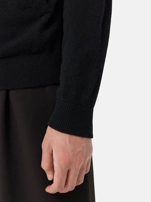 Gobi Mongolian Cashmere Cashmere Bomber In Black