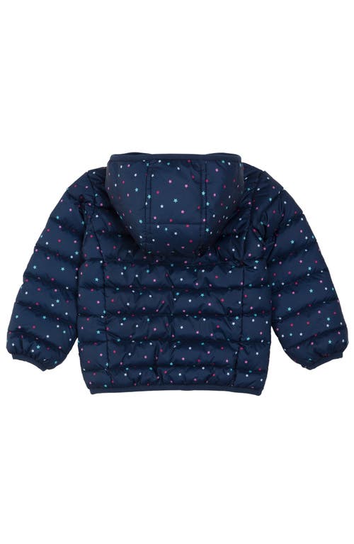 Rokka&rolla Toddler Lightweight Puffer Jacket In Navy Stars