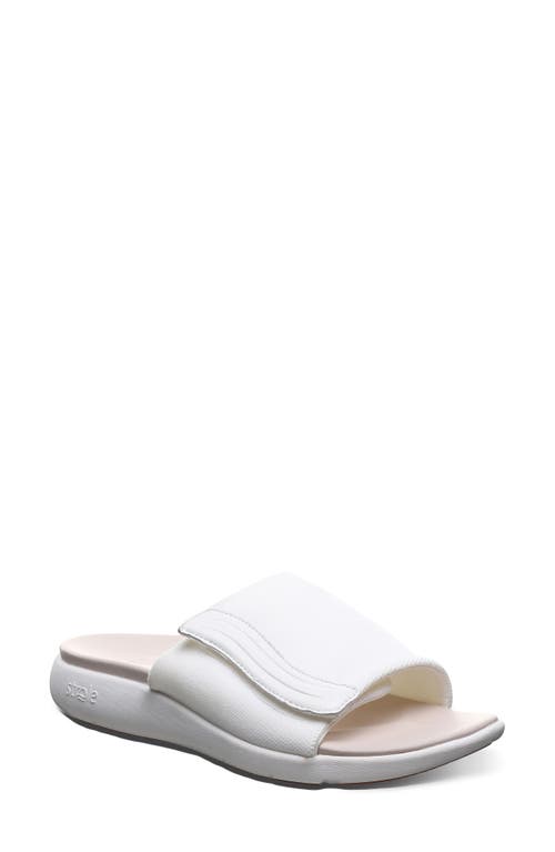 Relaxin Slide Sandal in White
