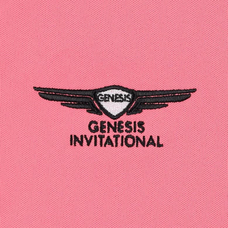 Shop Footjoy Pink Genesis Invitational Prodry Stretch Pique Solid Polo
