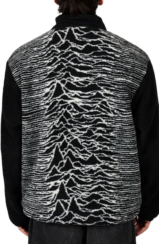 Shop Pleasures X Joy Division Disorder Fleece Jacket In Black