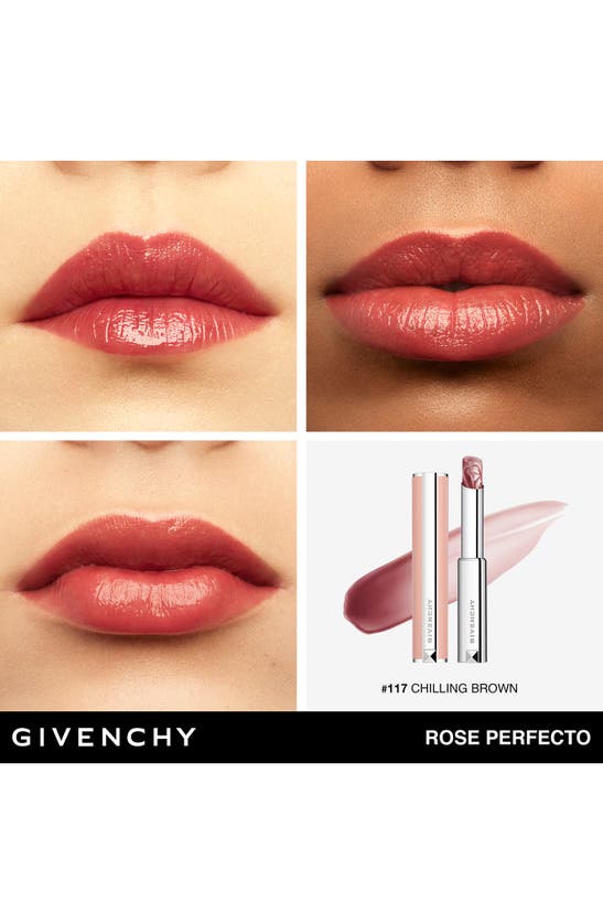 Shop Givenchy Rose Hydrating Lip Balm In 117 Chilling Brown