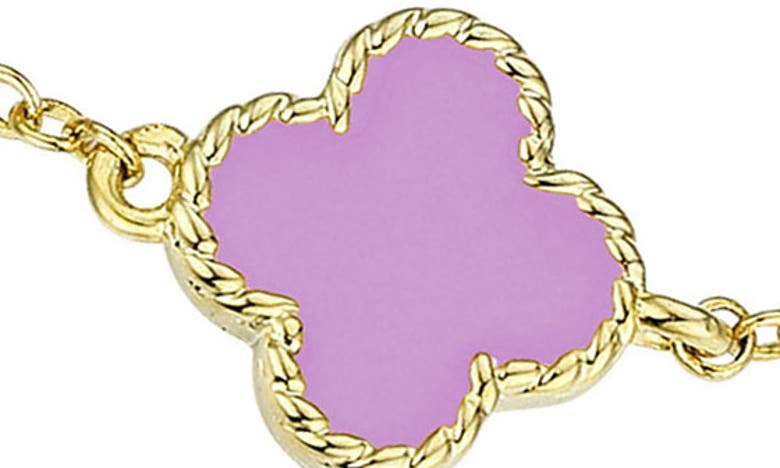 Shop Lily Nily Kids' Clover Bracelet In Purple