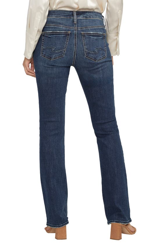 Silver Jeans Co. Elyse Mid Rise Slim Bootcut Jeans In Indigo