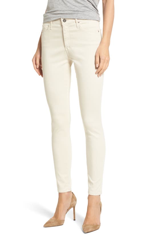 Ag Farrah High Waist Ankle Skinny Jeans In Chiffon