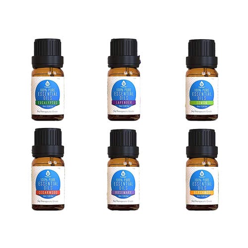 Pursonic 6 Pack Of 100% Pure Essential Aromatherapy Oils In Multicolor