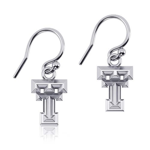 UPC 875916000006 product image for DAYNA DESIGNS Texas Tech Red Raiders Silver Dangle Earrings at Nordstrom | upcitemdb.com