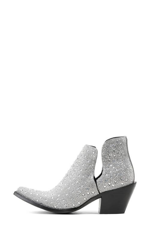 Shop Ariat Dixon Glitz Western Boot In Silver Sparkle