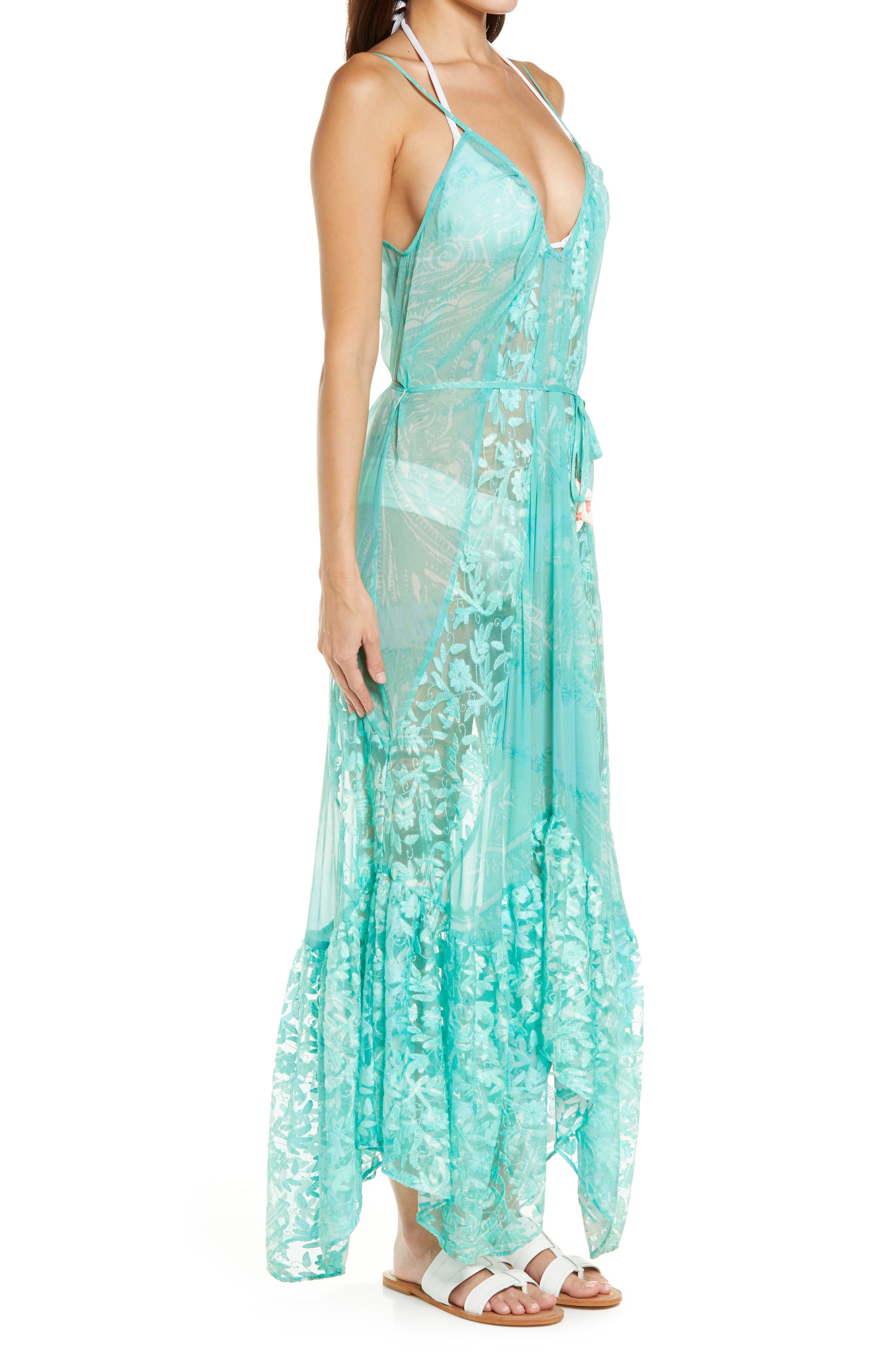 Ramy Brook Caylin Sheer Cover-Up Maxi 