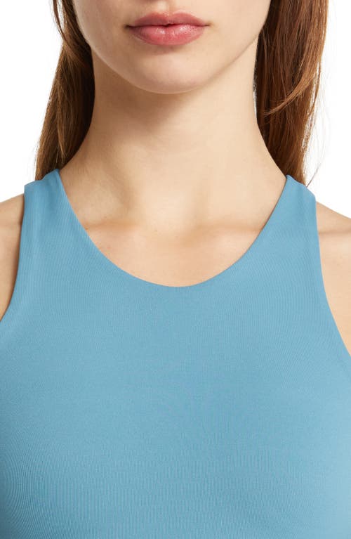 Shop Nike Yoga Dri-fit Luxe Crop Tank In Noise Aqua/multi Color