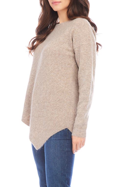 Shop Karen Kane Asymmetric Hem Sweater In Earth