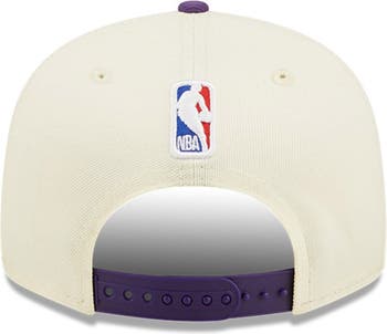 Los Angeles Lakers New Era Palm Trees 9FIFTY Trucker Snapback Hat - Cream