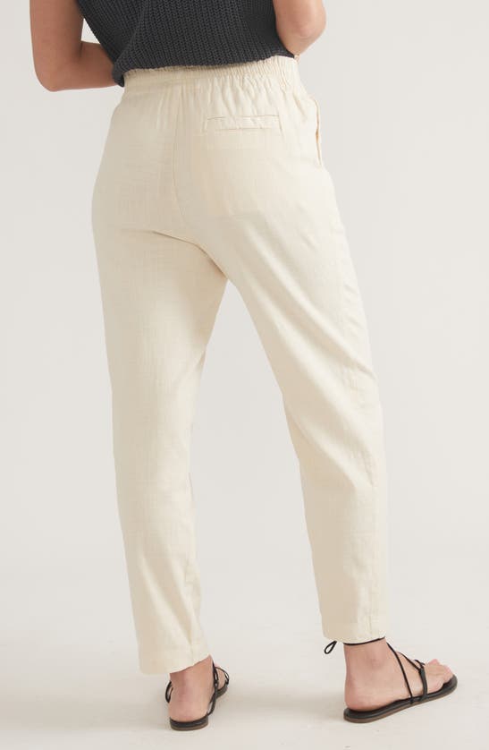 Shop Marine Layer Elle Relaxed Crop Pants In Fog