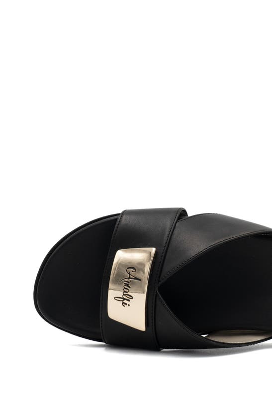 Amalfi By Rangoni Bardolino Slide Sandal In Black