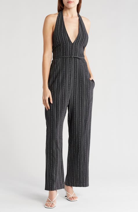 Halter Neck Wide Leg Jumpsuit