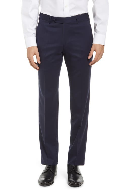 Parker Stretch Wool Trousers in Navy