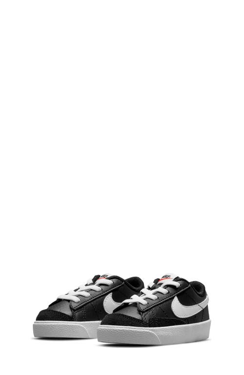 Nike Kids' Blazer Low '77 Sneaker in Black/White/Black