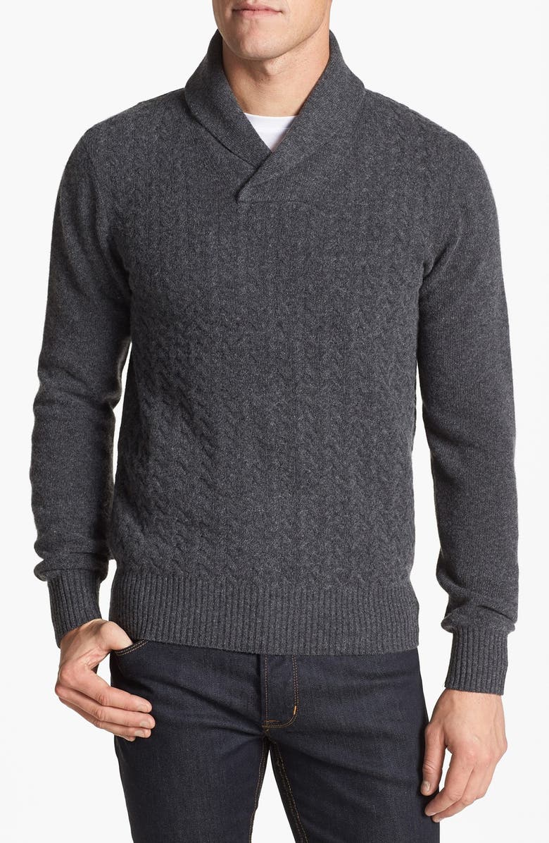Ben Sherman Shawl Collar Cable Knit Sweater | Nordstrom