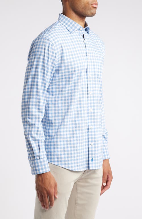 Johnnie-o Allworth Prep-formance Check Button-up Shirt In Wake