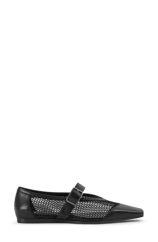 Shop Vagabond Shoemakers Wioletta Mesh Mary Jane Flat In Black