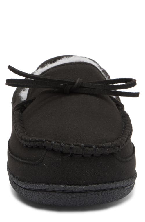 Nordstrom Rack Dutton Faux Shearling Indoor/outdoor Slipper In Black