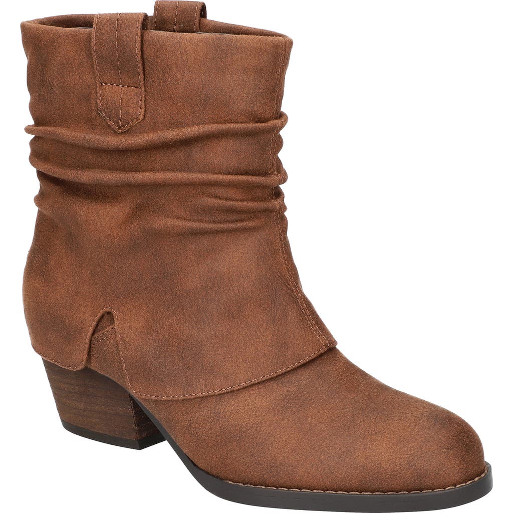 Bella Vita Women's Twyla Slouch Block Heel Ankle Boots In Tan
