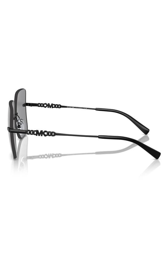Michael Kors Womens Grey Mk1150 Quebec Square-frame Metal Sunglasses In Dark Grey