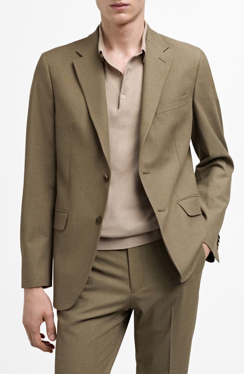 Shop Mango Slim Fit Stretch Sport Coat In Green