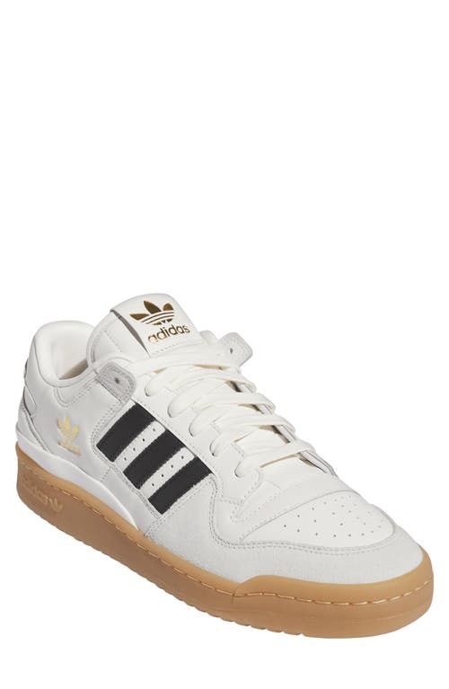 adidas Forum 84 Low Basketball Sneaker in Cloud White/Black/Gum at Nordstrom, Size 6.5