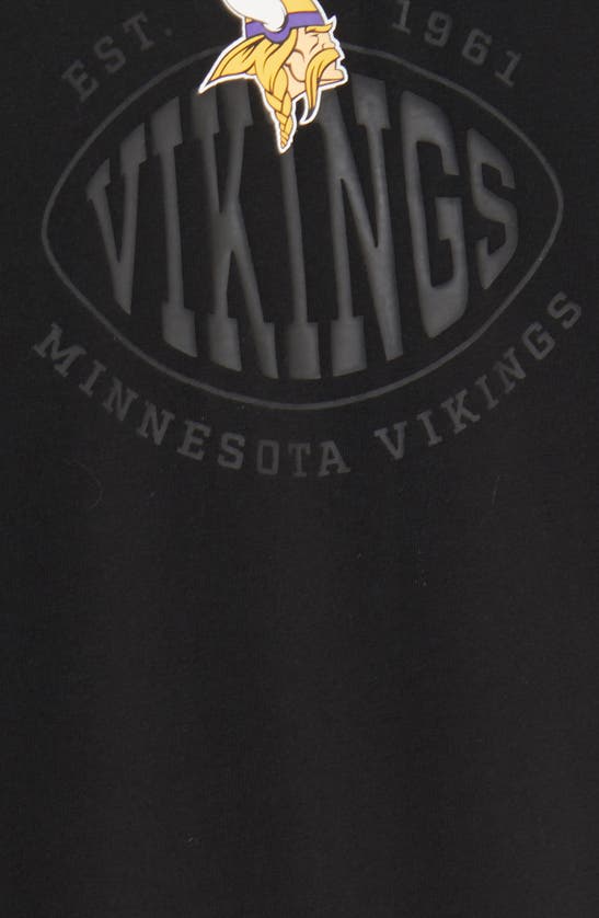 Shop Hugo Boss Boss X Nfl Tackle Graphic T-shirt In Minnesota Vikings Black
