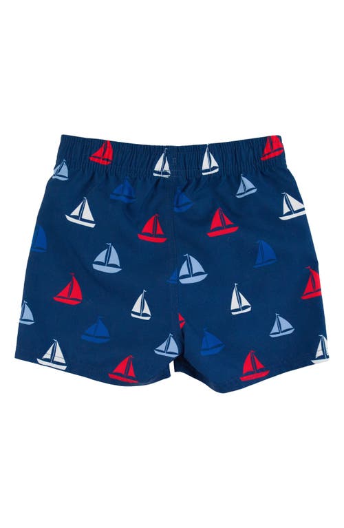 Ruggedbutts Kids' Sail Away Swim Trunks In Sail Away