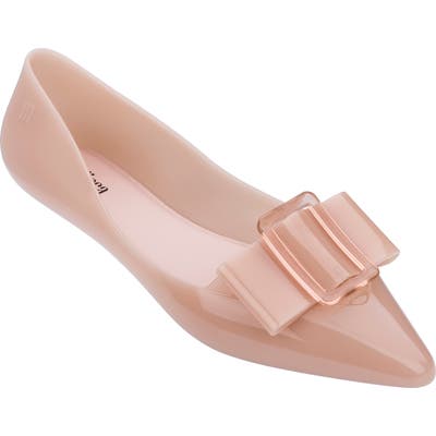 Melissa Pointy Iii Jelly Flat, Pink