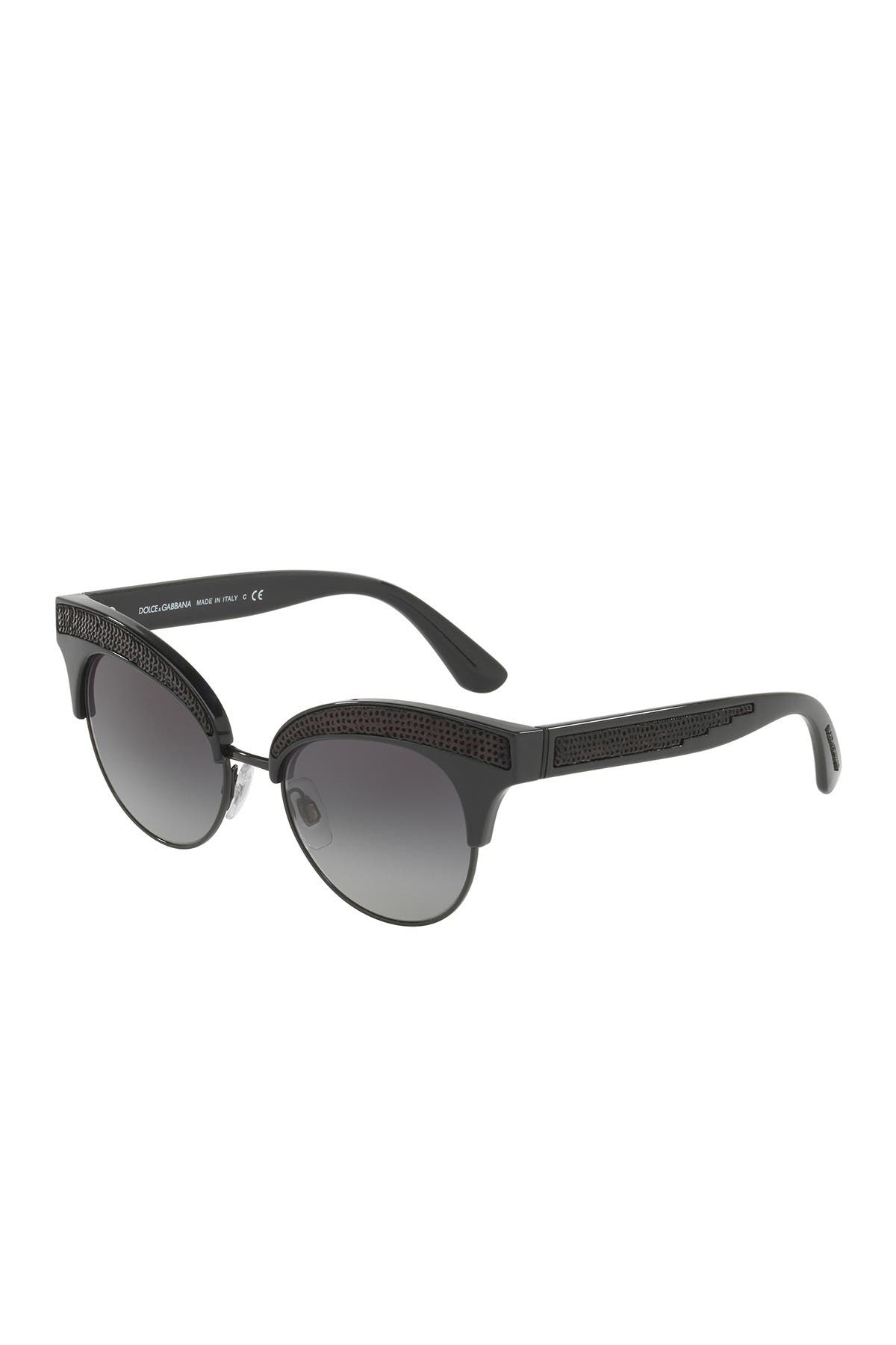 dolce & gabbana 50mm embellished cat eye sunglasses