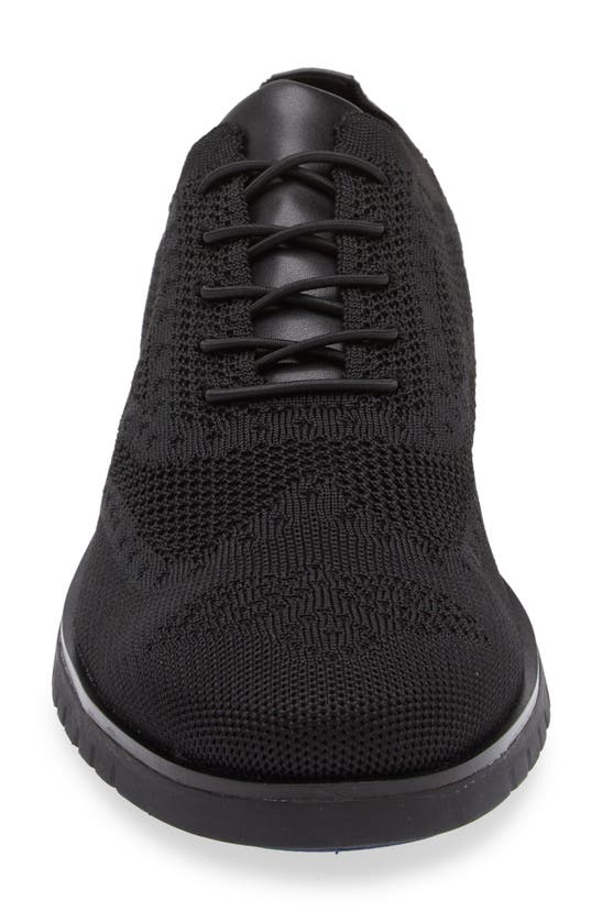 Shop Reaction Kenneth Cole Nio Wingtip Knit Oxford In Black