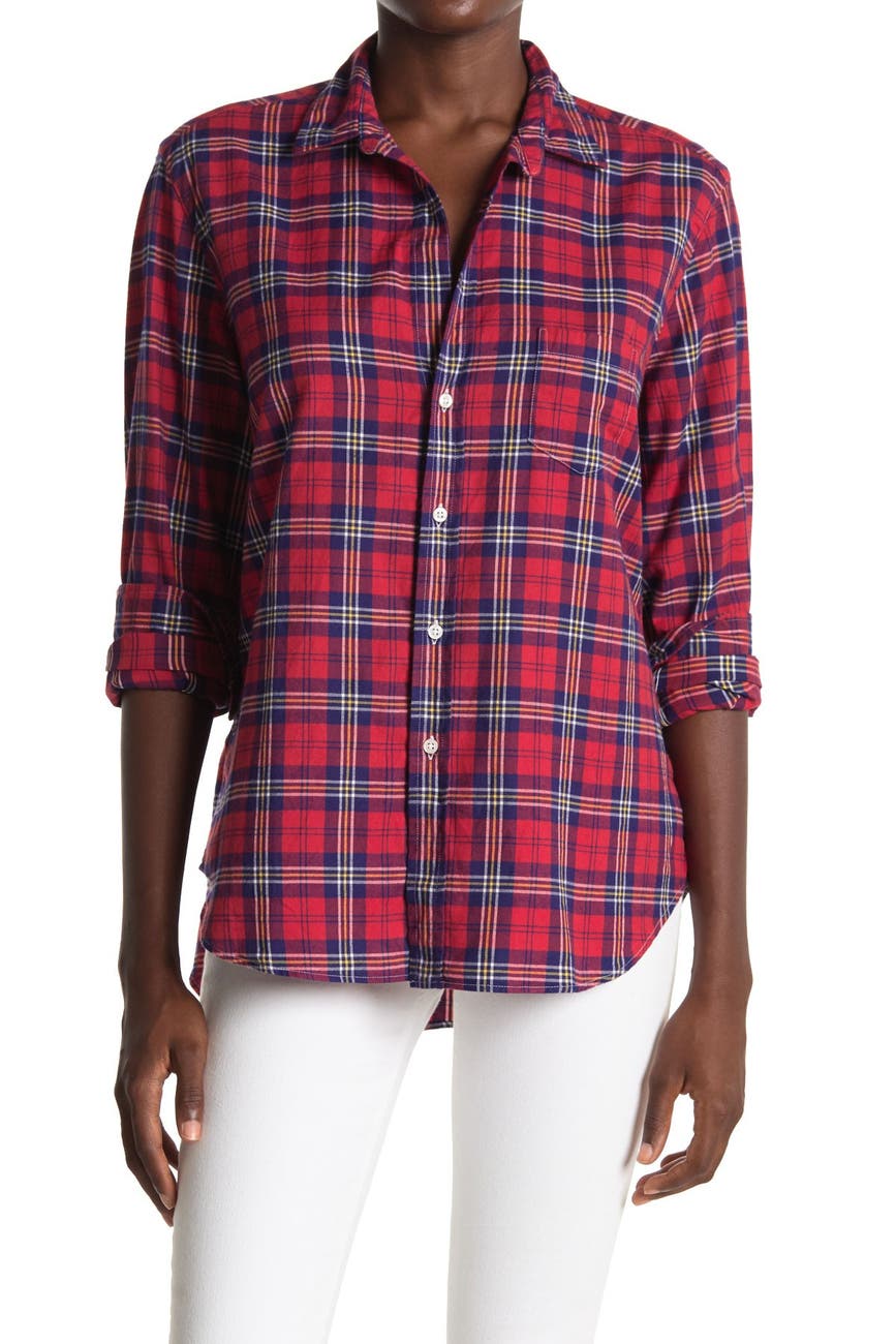 FRANK & EILEEN | Eileen Plaid Woven Collared Shirt | Nordstrom Rack