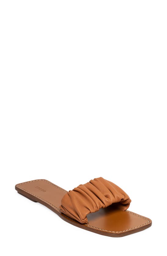 STAUD STAUD NINA RUCHED SLIDE SANDAL