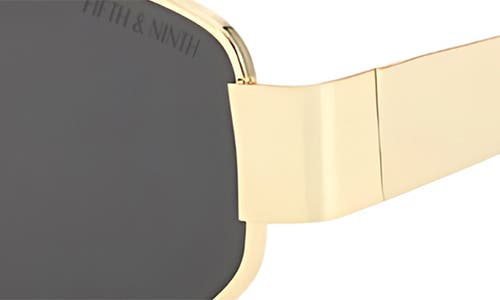 Fifth & Ninth Taylor 58mm Polarized Aviator Sunglasses In Gold