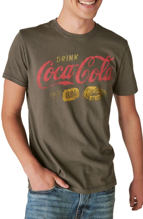 Lucky Brand Coke Ice Cold Cotton Graphic T-Shirt in Beluga at Nordstrom, Size Medium