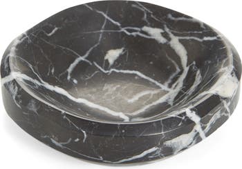 CRAIGHILL Small Facet Decorative Marble Bowl in Black Marquina | Nordstrom