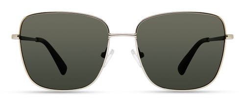 Shop Derek Lam 10 Crosby Millie Sunglasses In Silver Tortoise