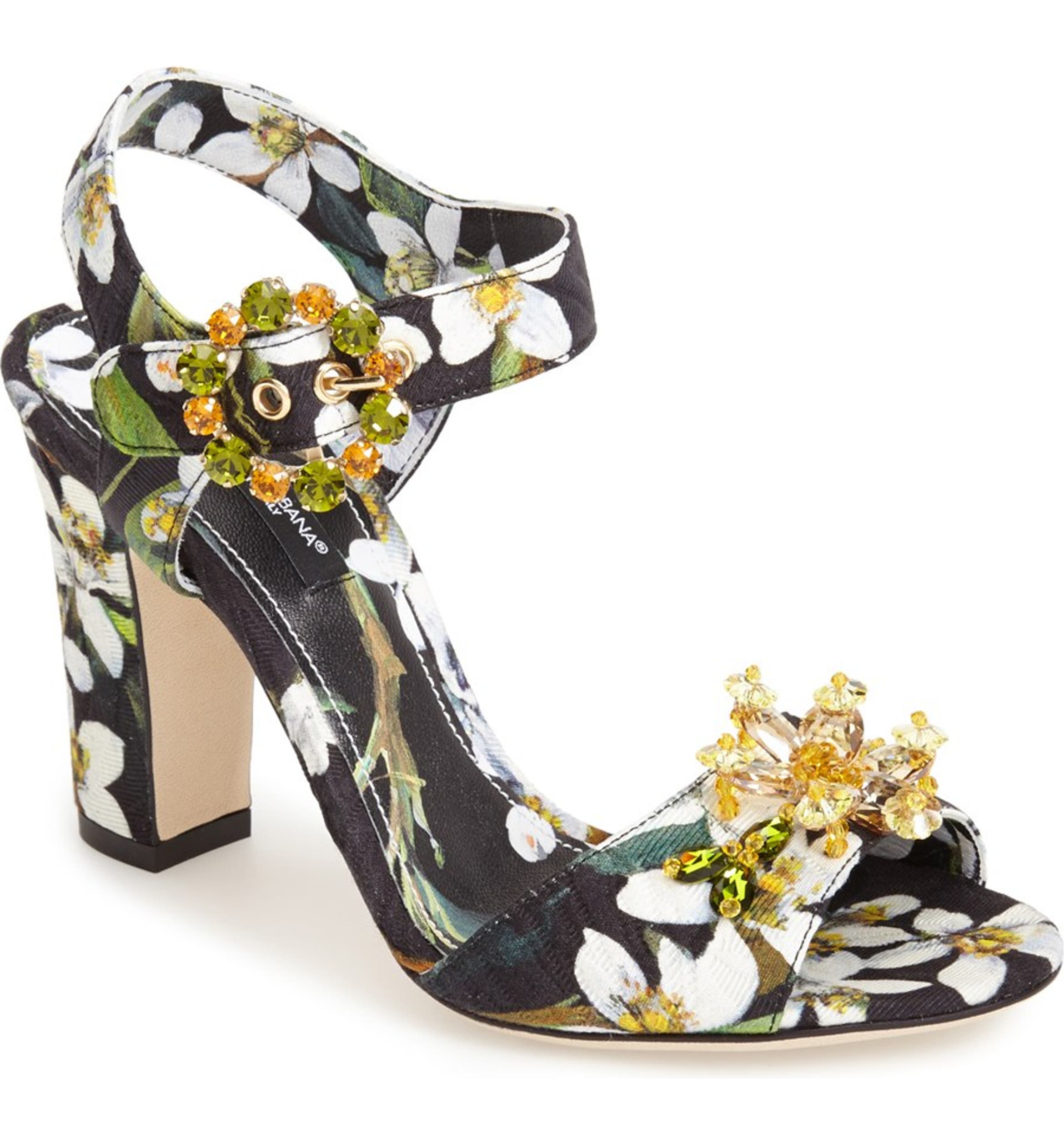 Dolce&Gabbana 'Orange Blossom' Ankle Strap Sandal (Women) | Nordstrom